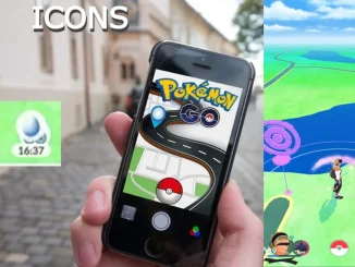 Iconos superpuestos Pokemon Go