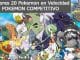Mejores 20 Pokemon en Velocidad Pokemon Espada y Escudo