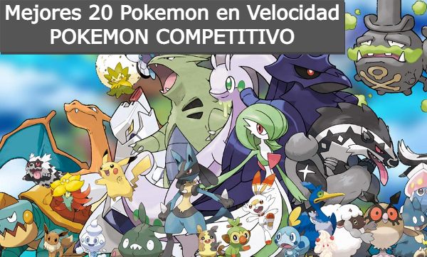 Mejores 20 Pokemon en Velocidad Pokemon Espada y Escudo