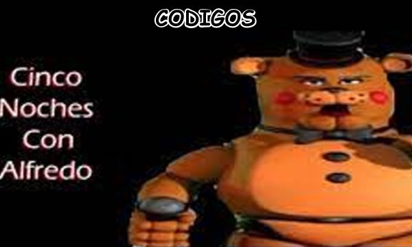 Codigos 5 Noches Con Alfredo Roblox
