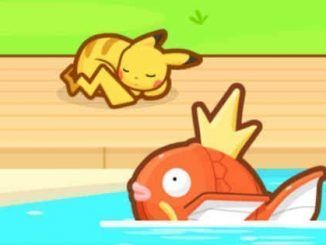 Pikachu en Magikarp Jump