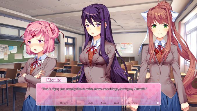 Doki Doki Literature Club Plus background