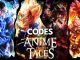 Anime Tales Codes Roblox