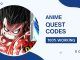 Anime quest codes