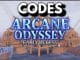 Arcane Odyssey Codes Roblox