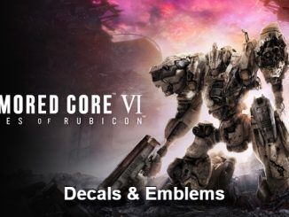 Armored Core 6 Decals & Emblems Share ID Codes