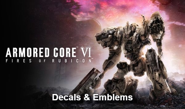 Armored Core 6 Decals & Emblems Share ID Codes