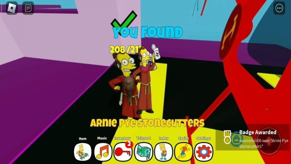 Arnie Pye Stonecutter in Find the Simpsons