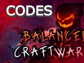 Balanced Craftwars Overhaul Codes Roblox