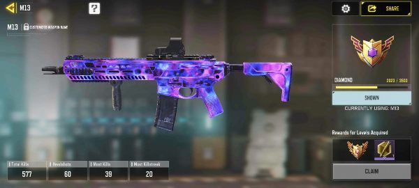 Best M13 Loadout COD Mobile