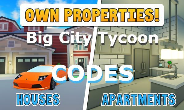 Big City Tycoon Codes Roblox