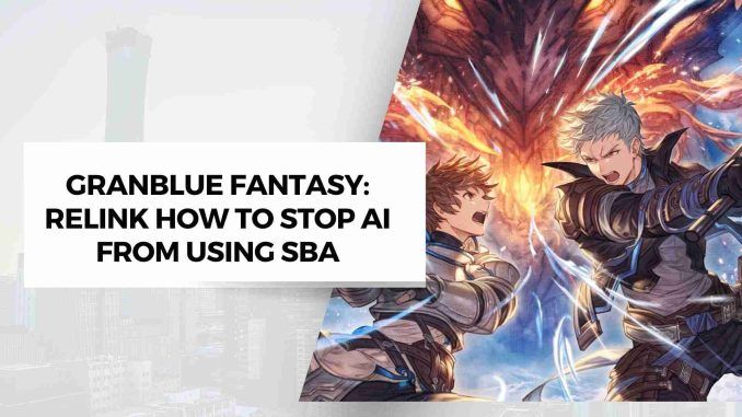 Relink How To Stop AI From Using SBA