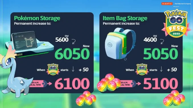 Capacity Increased Pokemon and Items