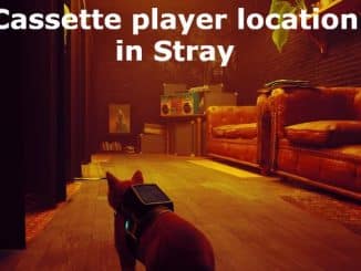 Cassette player location in Stray