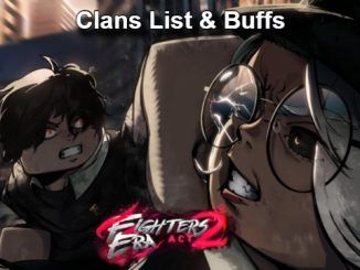 Clans List & Buffs in Fighters Era 2