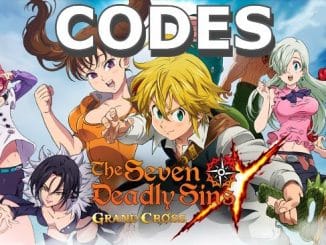 Code Seven Deadly Sins Grand Cross 7DS Secret Box Codes