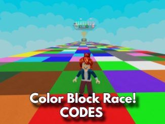 Color Block Race Codes Roblox