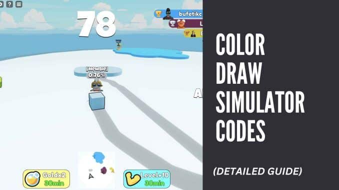 Color Draw Simulator Codes
