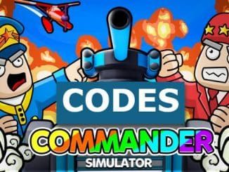 Commander Simulator Codes Roblox