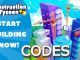 Construction Tycoon Codes Roblox