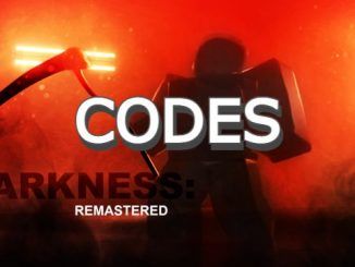 Darkness Remastered Codes Roblox