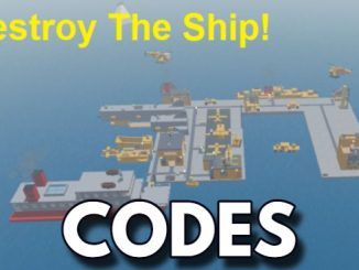 Destroy The Ship Codes Roblox