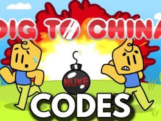 Dig to China Codes Roblox
