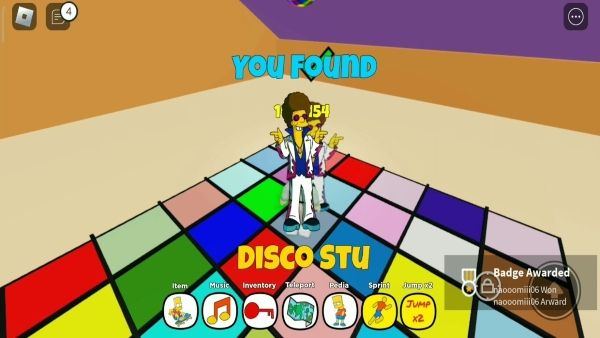 Disco Stu in Find the Simpson