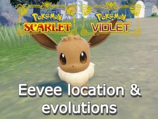Eevee location in Pokemon Scarlet and Violet Eevee evolutions
