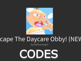 Escape The Daycare Obby Codes Roblox