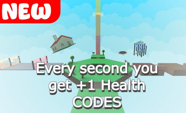 Every second you get +1 Health Codes Roblox