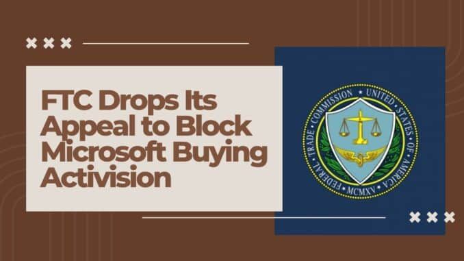 FTC Drops its appeal