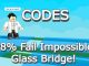 Fail Impossible Glass Bridge Codes Roblox
