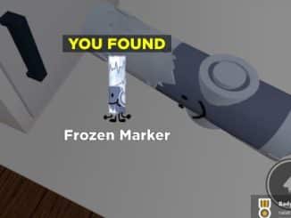 Frozen Marker in Find the Markers