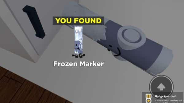 Frozen Marker in Find the Markers