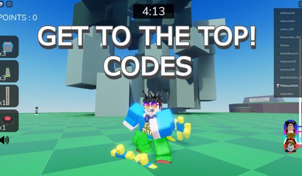 GET TO THE TOP Codes Roblox