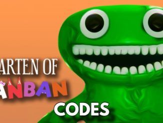 Garten of Banban Codes Roblox