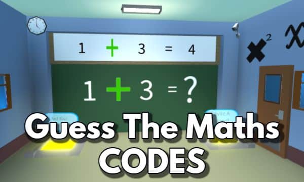 Guess The Maths Codes Roblox