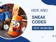 Hide and SNEAK codes