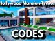 Hollywood Mansion Tycoon Codes Roblox