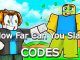 How Far Can You Slap Codes Roblox