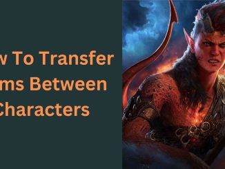 How To Transfer Items Between Characters