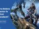 How to Delete Character in first descendant
