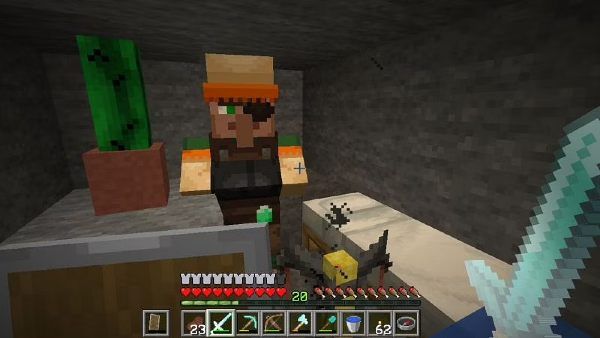 How to Make a Weaponsmith Villager in Minecraft