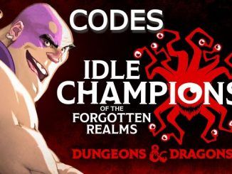 Idle Champions Codes Forgotten Realms