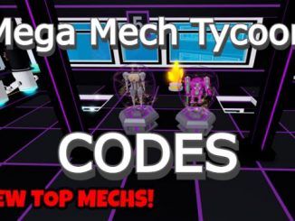 Mega Mech Tycoon Codes Roblox