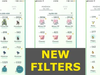 New filters in Pokemon Go - July 2022