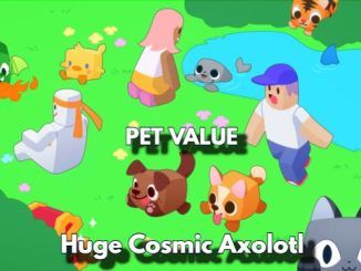 Pet Huge Cosmic Axolotl Value Pet Simulator X