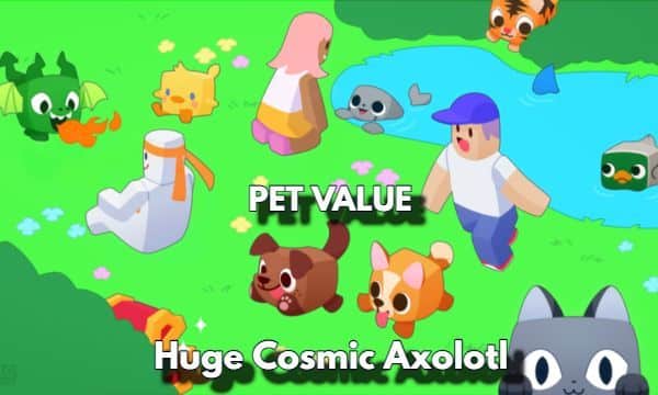 Pet Huge Cosmic Axolotl Value Pet Simulator X