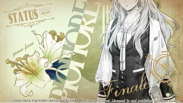 Piofiore Fated Memories Finale Walkthrough